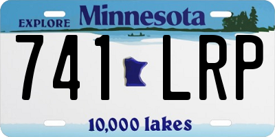 MN license plate 741LRP