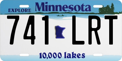 MN license plate 741LRT