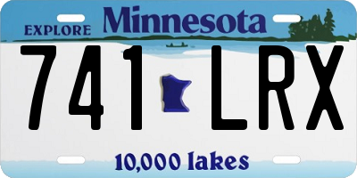 MN license plate 741LRX