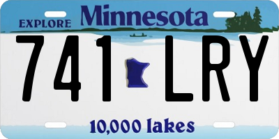 MN license plate 741LRY