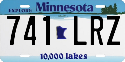 MN license plate 741LRZ