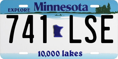 MN license plate 741LSE