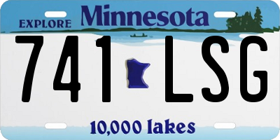 MN license plate 741LSG