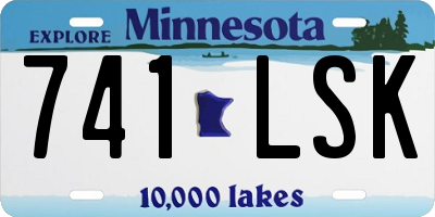 MN license plate 741LSK