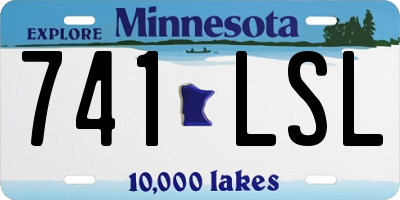 MN license plate 741LSL