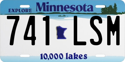 MN license plate 741LSM