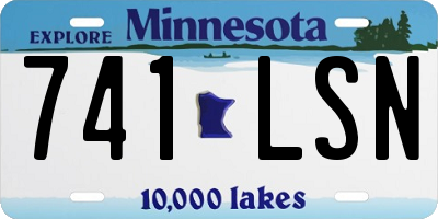 MN license plate 741LSN