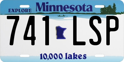 MN license plate 741LSP