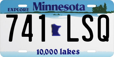 MN license plate 741LSQ