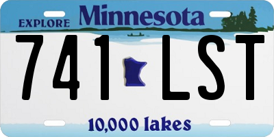 MN license plate 741LST