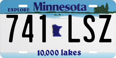 MN license plate 741LSZ