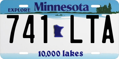 MN license plate 741LTA