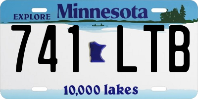 MN license plate 741LTB
