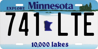 MN license plate 741LTE