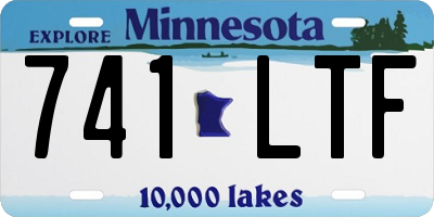 MN license plate 741LTF