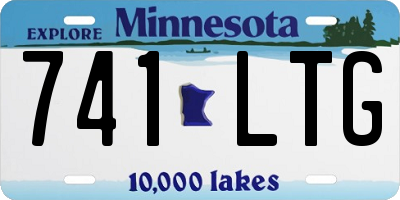 MN license plate 741LTG
