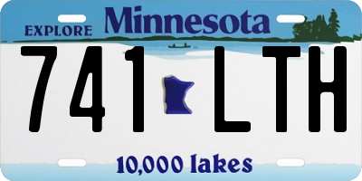 MN license plate 741LTH