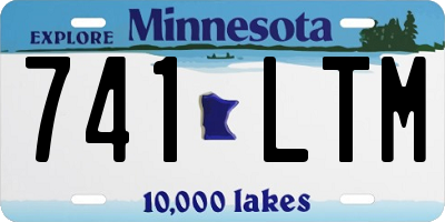 MN license plate 741LTM