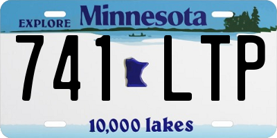 MN license plate 741LTP