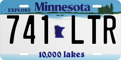 MN license plate 741LTR