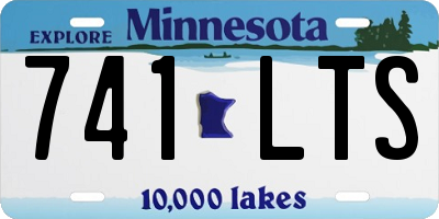 MN license plate 741LTS