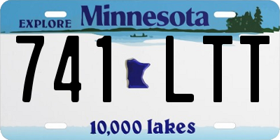 MN license plate 741LTT