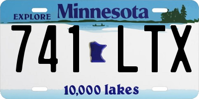 MN license plate 741LTX