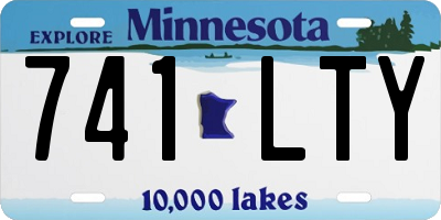 MN license plate 741LTY