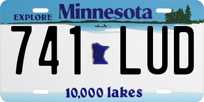 MN license plate 741LUD