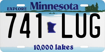 MN license plate 741LUG
