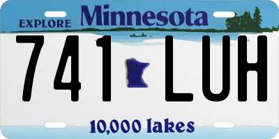 MN license plate 741LUH