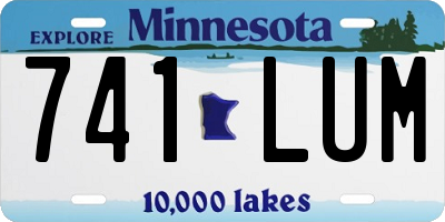 MN license plate 741LUM