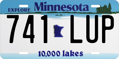 MN license plate 741LUP