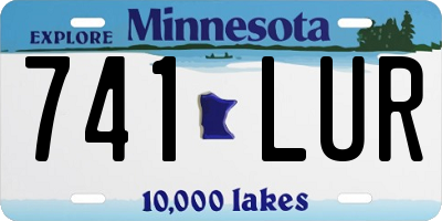 MN license plate 741LUR