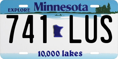 MN license plate 741LUS