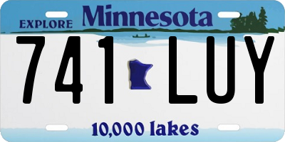 MN license plate 741LUY