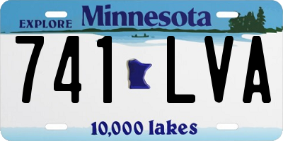 MN license plate 741LVA