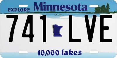 MN license plate 741LVE