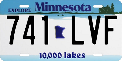 MN license plate 741LVF