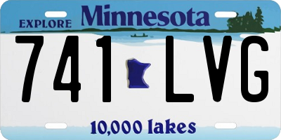 MN license plate 741LVG