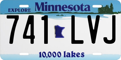 MN license plate 741LVJ