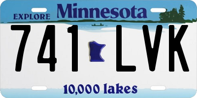 MN license plate 741LVK
