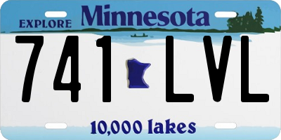 MN license plate 741LVL