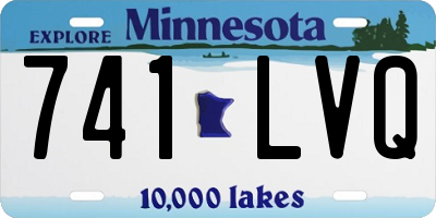 MN license plate 741LVQ