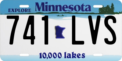 MN license plate 741LVS
