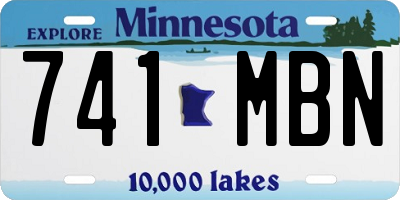 MN license plate 741MBN