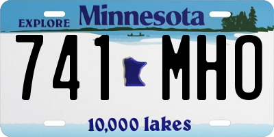 MN license plate 741MHO