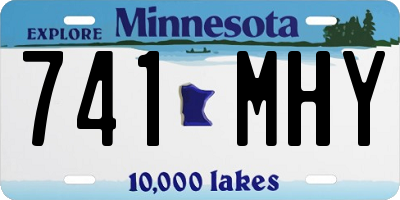 MN license plate 741MHY