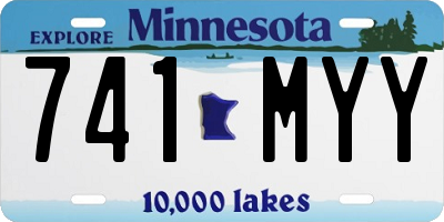 MN license plate 741MYY