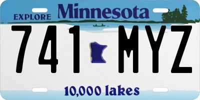 MN license plate 741MYZ